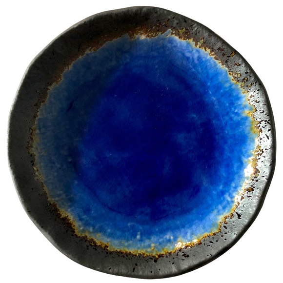 Other - Cobalt Kotobuki Japanese Pottery Tidbit Candle Plate
